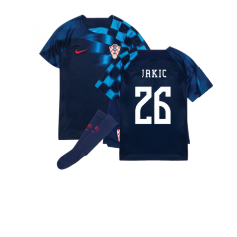 2022-2023 Croatia Away Mini Kit (Jakic 26)