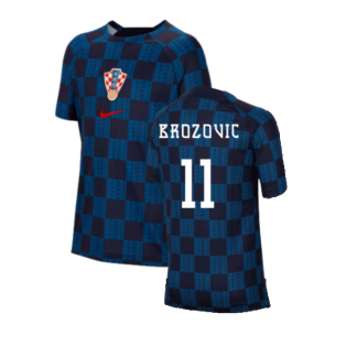 2022-2023 Croatia Pre-Match Training Shirt (Kids) (Brozovic 11)
