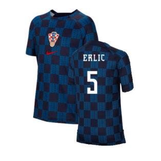 2022-2023 Croatia Pre-Match Training Shirt (Kids) (Erlic 5)