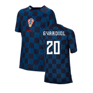 2022-2023 Croatia Pre-Match Training Shirt (Kids) (Gvardiol 20)