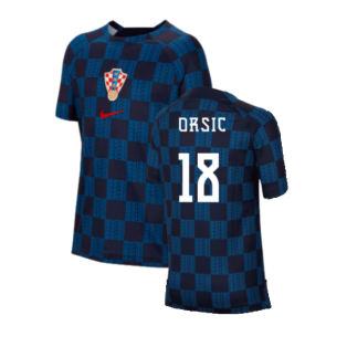 2022-2023 Croatia Pre-Match Training Shirt (Kids) (Orsic 18)
