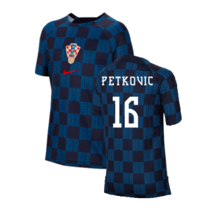 2022-2023 Croatia Pre-Match Training Shirt (Kids) (Petkovic 16)