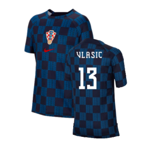 2022-2023 Croatia Pre-Match Training Shirt (Kids) (Vlasic 13)