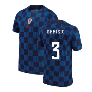 2022-2023 Croatia Pre-Match Training Shirt (Navy) (Barisic 3)