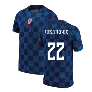 2022-2023 Croatia Pre-Match Training Shirt (Navy) (Juranovic 22)
