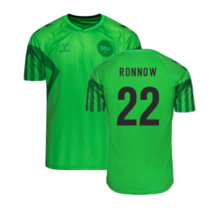 2022-2023 Denmark Home Goalkeeper Jersey (Green) (Ronnow 22)