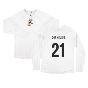 2022-2023 Denmark Long Sleeve Away Shirt (Cornelius 21)