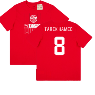 2022-2023 Egypt FtblCore Tee (Red) (TAREK HAMED 8)