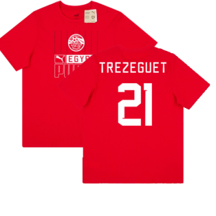 2022-2023 Egypt FtblCore Tee (Red) (TREZEGUET 21)