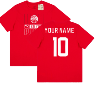 2022-2023 Egypt FtblCore Tee (Red) (Your Name)