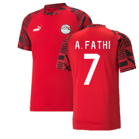 2022-2023 Egypt Pre-Match Jersey (Red) (A. FATHI 7)