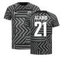 2022-2023 Eintracht Frankfurt Pre-Match Shirt (Black) (ALARIO 21)