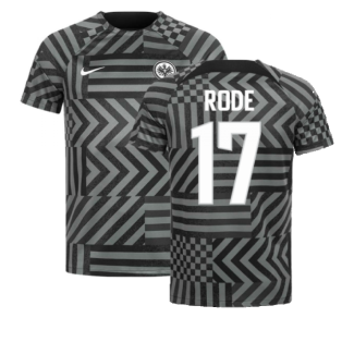 2022-2023 Eintracht Frankfurt Pre-Match Shirt (Black) (RODE 17)