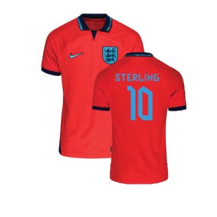 2022-2023 England Away Shirt (Kids) (Sterling 10)