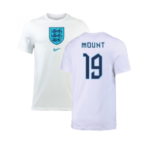 2022-2023 England Crest Tee (White) (Mount 19)