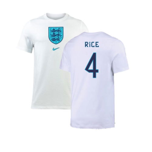 2022-2023 England Crest Tee (White) (Rice 4)