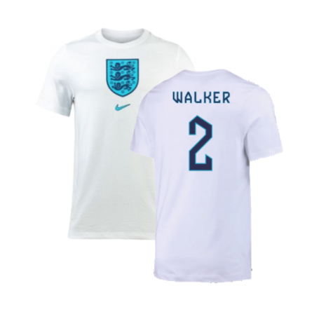 2022-2023 England Crest Tee (White) (Walker 2)