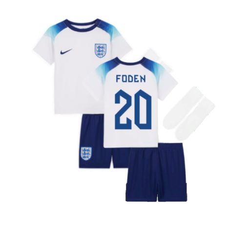 2022-2023 England Home Little Boys Mini Kit (Foden 20)