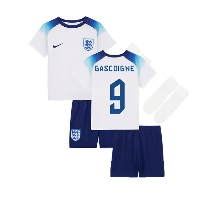 2022-2023 England Home Little Boys Mini Kit (Gascoigne 9)