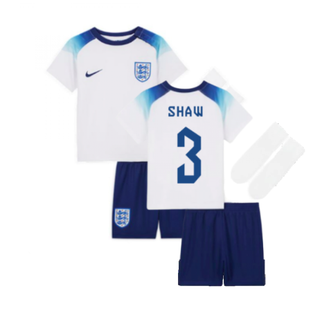 2022-2023 England Home Little Boys Mini Kit (Shaw 3)