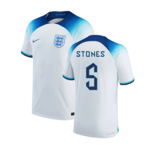 2022-2023 England Home Match Vapor Shirt (Stones 5)