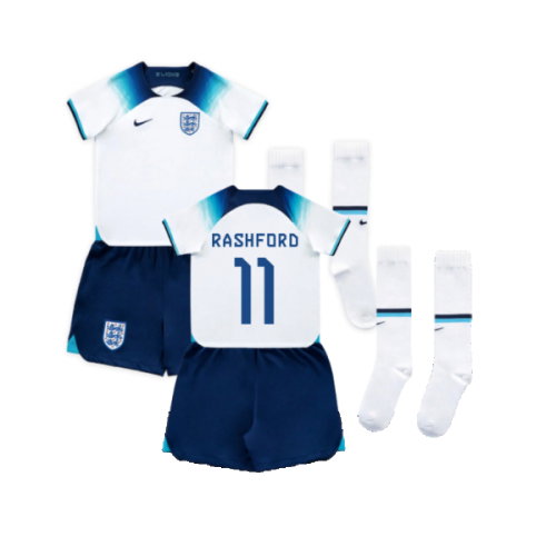 2022-2023 England Home Mini Kit (Rashford 11)