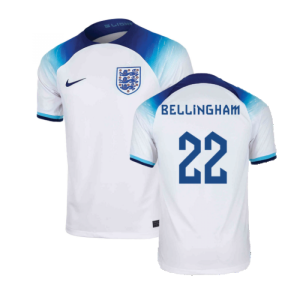 2022-2023 England Home Shirt (Bellingham 22)