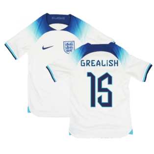 2022-2023 England Home Shirt (Kids) (GREALISH 15)