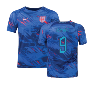 2022-2023 England Pre-Match Training Shirt (Blue) (Kane 9)