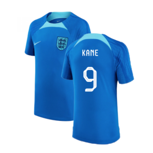 2022-2023 England Strike Training Shirt (Blue) - Kids (Kane 9)