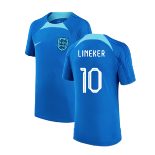 2022-2023 England Strike Training Shirt (Blue) - Kids (Lineker 10)