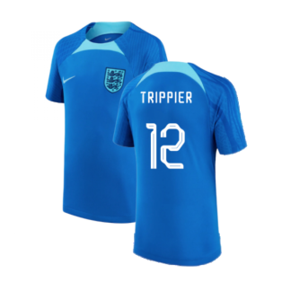 2022-2023 England Strike Training Shirt (Blue) - Kids (Trippier 12)