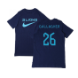 2022-2023 England Three Lions Tee (Navy) - Kids (Gallagher 26)