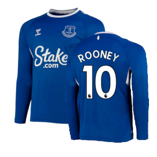 2022-2023 Everton Home Long Sleeve Shirt (ROONEY 10)