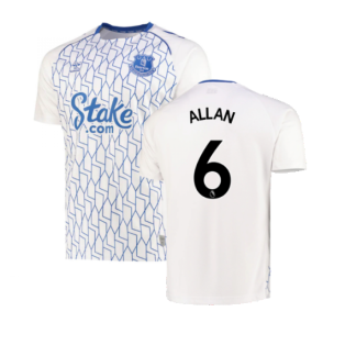 2022-2023 Everton Home Pre-Match Shirt (White) (ALLAN 6)