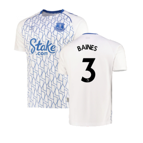 2022-2023 Everton Home Pre-Match Shirt (White) (BAINES 3)