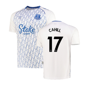 2022-2023 Everton Home Pre-Match Shirt (White) (CAHILL 17)