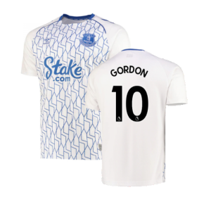 2022-2023 Everton Home Pre-Match Shirt (White) (GORDON 10)