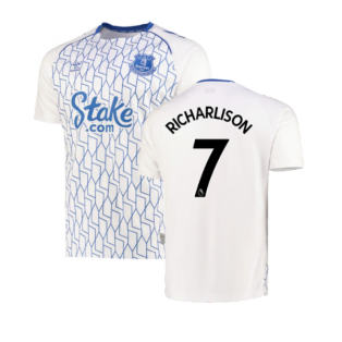 2022-2023 Everton Home Pre-Match Shirt (White) (RICHARLISON 7)