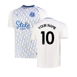 2022-2023 Everton Home Pre-Match Shirt (White) (Your Name)
