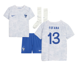 2022-2023 France Away Little Boys Mini Kit (Fofana 13)