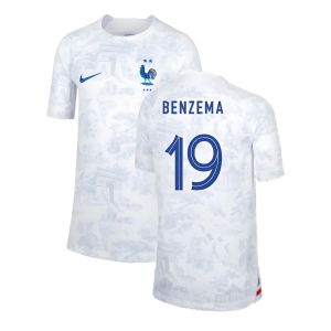 2022-2023 France Away Shirt (Kids) (Benzema 19)
