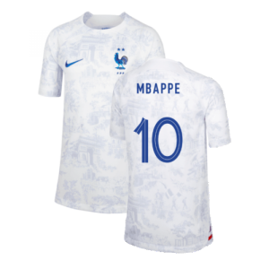 2022-2023 France Away Shirt (Kids) (Mbappe 10)