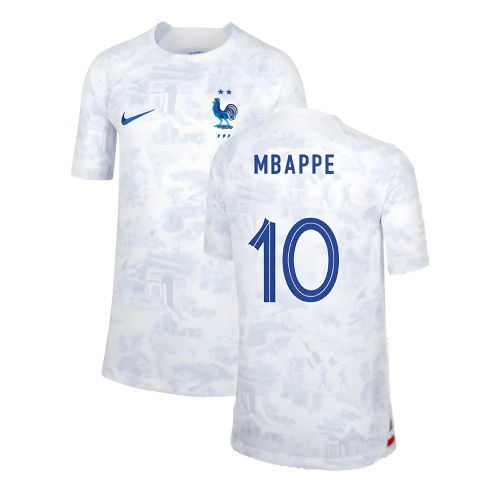 2022-2023 France Away Shirt (Kids) (Mbappe 10)