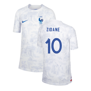 2022-2023 France Away Shirt (Kids) (Zidane 10)