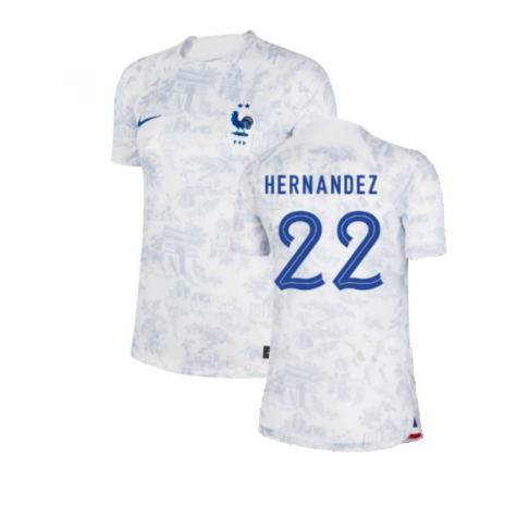 2022-2023 France Away Shirt (Ladies) (Hernandez 22)