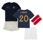 2022-2023 France Home Little Boys Mini Kit (Coman 20)