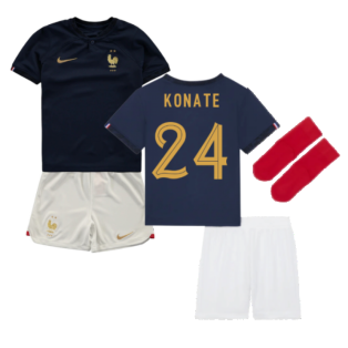2022-2023 France Home Little Boys Mini Kit (Konate 24)