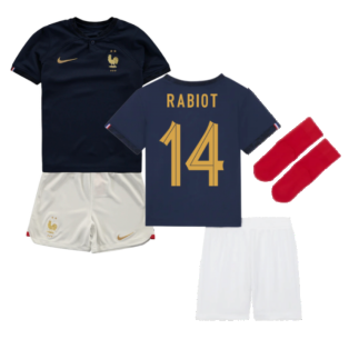 2022-2023 France Home Little Boys Mini Kit (Rabiot 14)