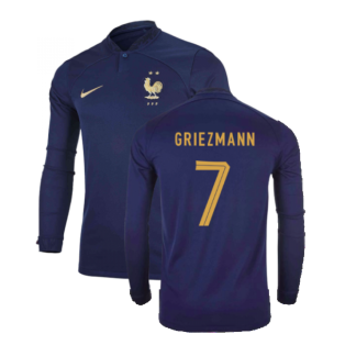 2022-2023 France Home Long Sleeve Shirt (Griezmann 7)